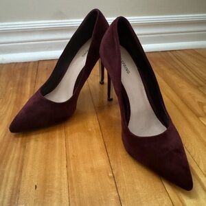 NUSA - US 10 - Burgundy Suede High Heels - Call It Spring